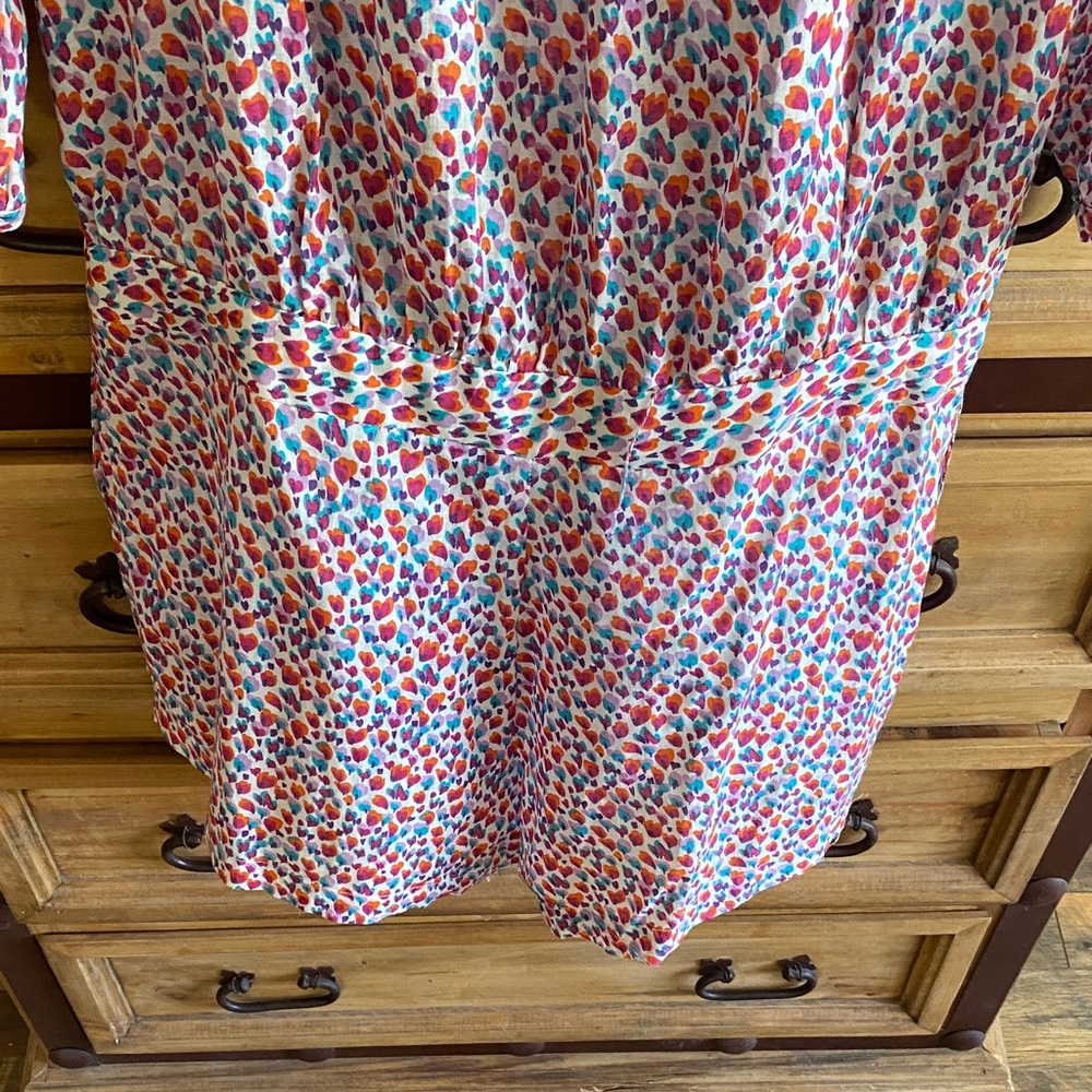 Zara Multicolor Heart Pattern Top - Picture 13 of 16